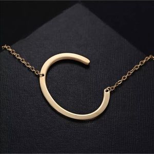Initial “C” Gold Plated Necklace